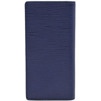 Louis Vuitton Louis Vuitton Portefeuille Brazza Epi Leather Long Wallet Blue White M81371 Ic Chip