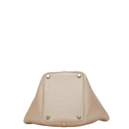 Hermes Picotin Pm Handbag Etoupe Grey Taurillon Clemence