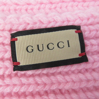 Gucci 773426 Patched Wool Knit Scarf With Cashmere Blend