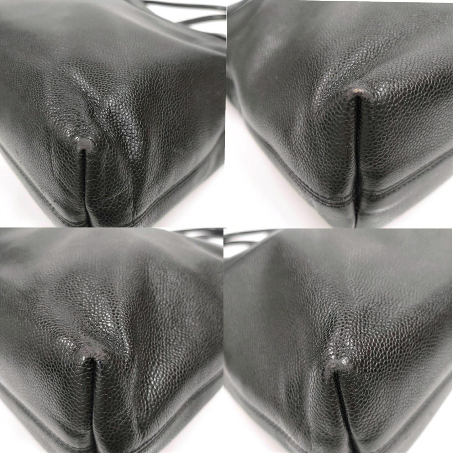 Chanel Caviar Skin Tote In Black