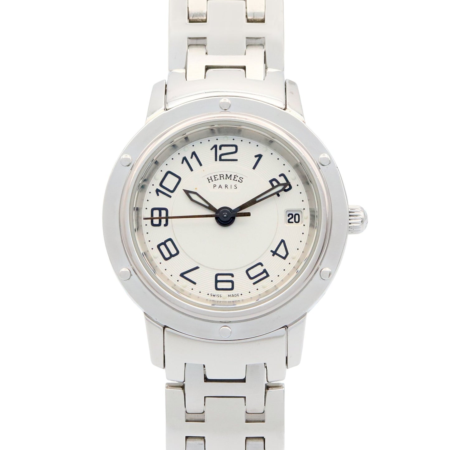 Herms Clipper Classic Stainless Steel Watch For Women