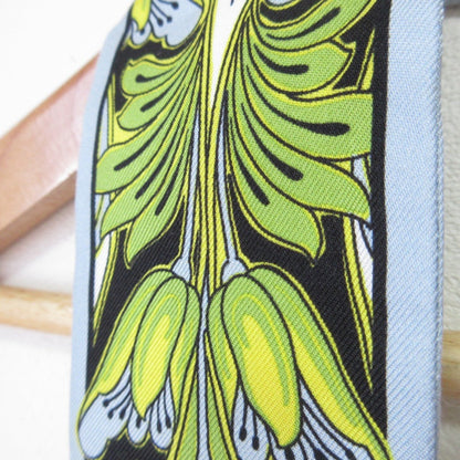 Prada Print Silk Slim Scarf 1Ff008 Light Blue