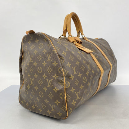 Louis Vuitton Monogram Keepall 55 Boston Bag M41424 Brown