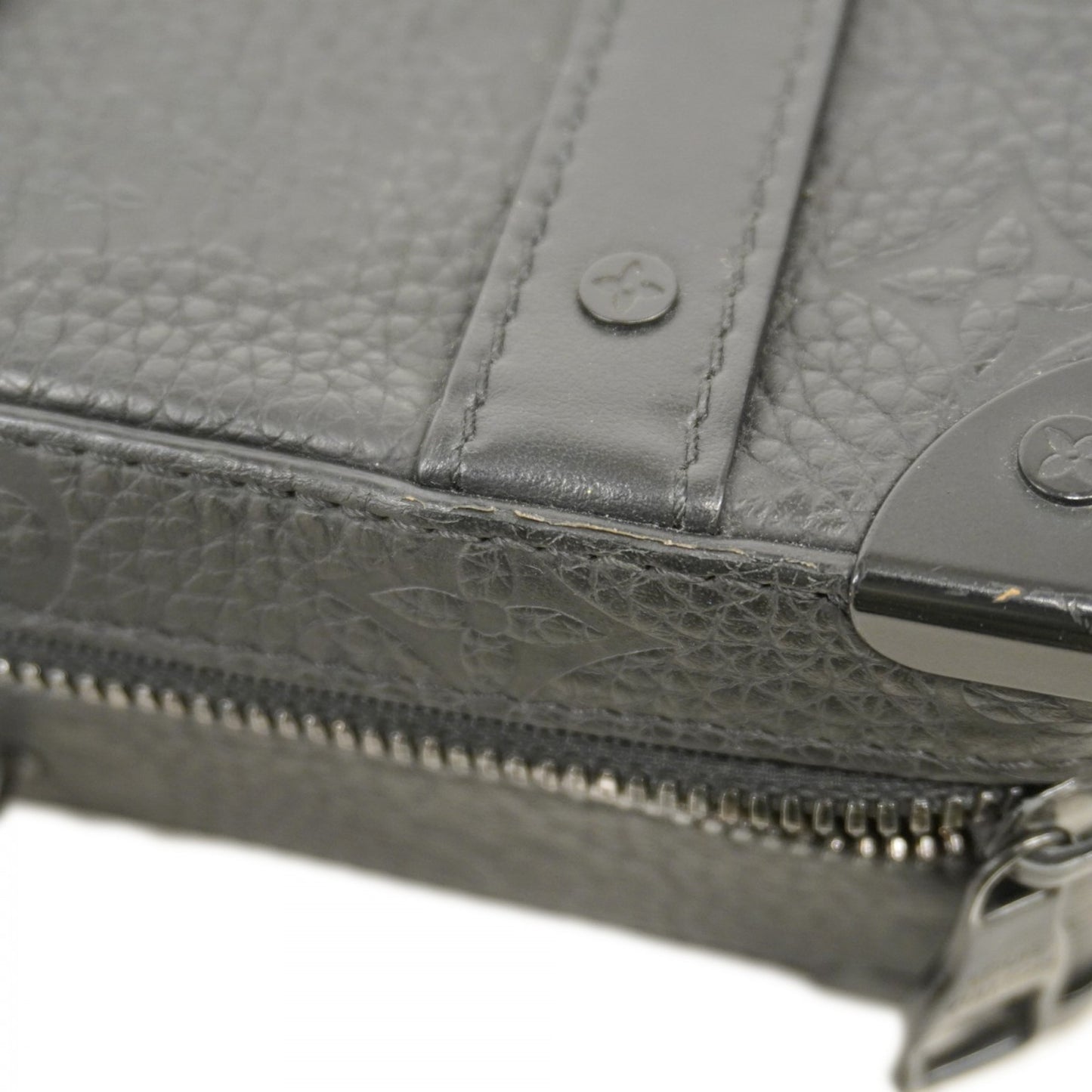 Louis Vuitton Taurillon Soft Handle Trunk M59163 Black 2-Way Bag