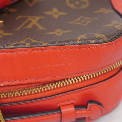 Louis Vuitton Monogram Saintonge Handbag M43556 Brown Coquelicot 2-Way Bag