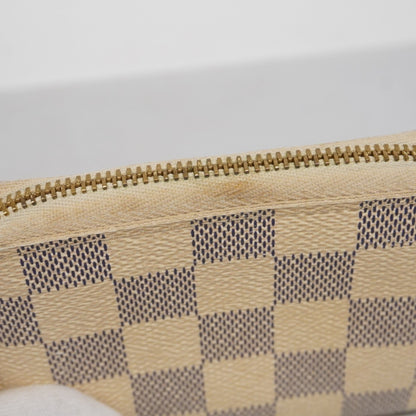 Louis Vuitton Damier Azur Zippy Coin Purse N63069 White