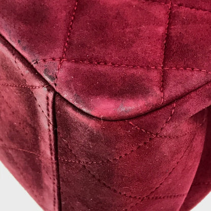Chanel Cc Mark Bag Double Chain Shoulder Bag Bordeaux Goldhardware