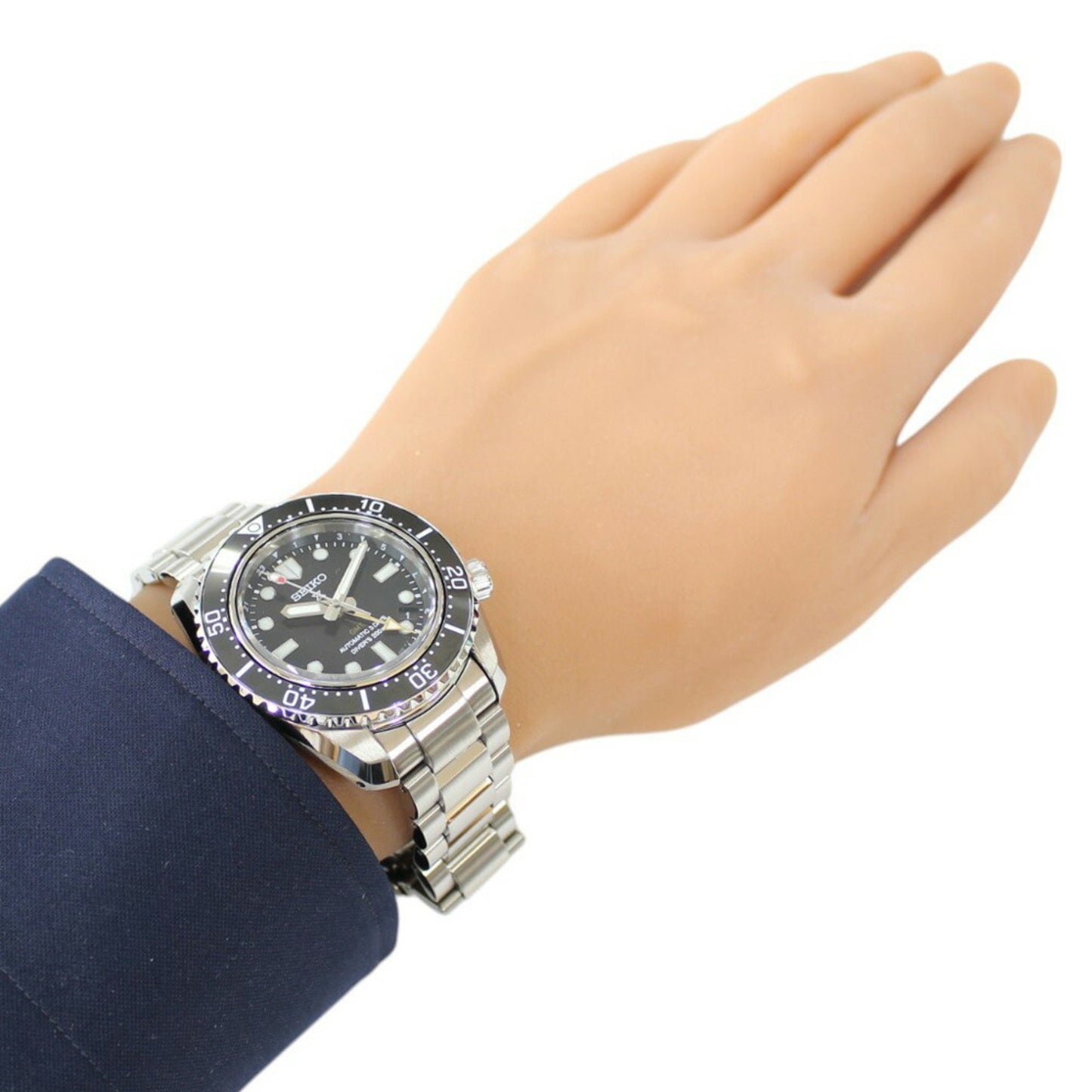 Seiko Prospex Divers Gmt Watch Stainless Steel 6R54-00D0 Automatic