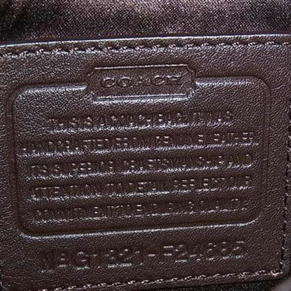 Coach Shoulder Bag F24685 Brown Leather