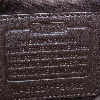 Coach Shoulder Bag F24685 Brown Leather