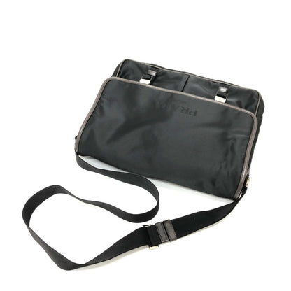 Prada Va0793 Bag Crossbody Bag Shoulder Bag Black Brown/Silverhardware