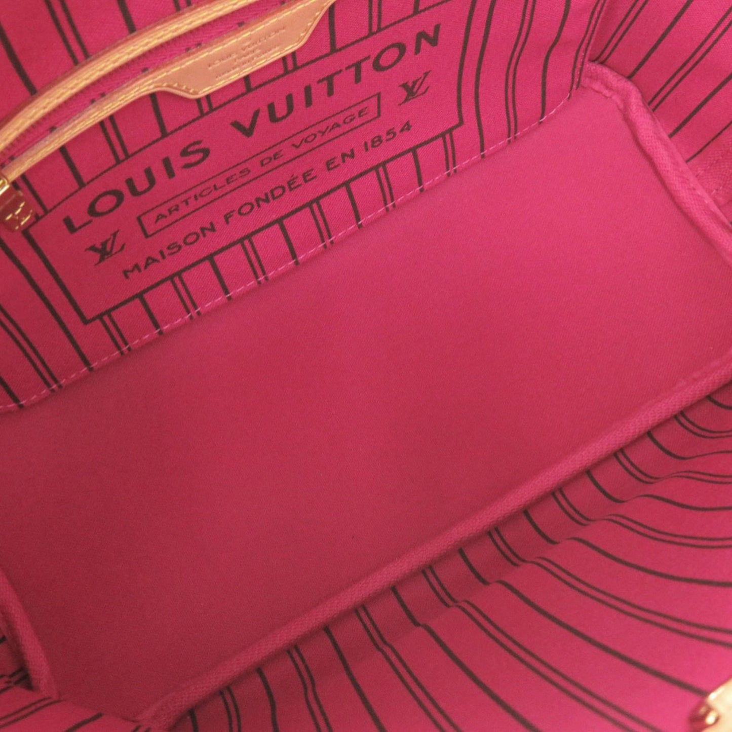 Louis Vuitton Neverfull Pm Monogram M41001 Fuchsia Tote Bag Lv 0290 Louis Vuitton