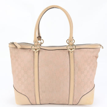Leather - Gucci Shoulder Bag - Tote Bag Gg Canvas
