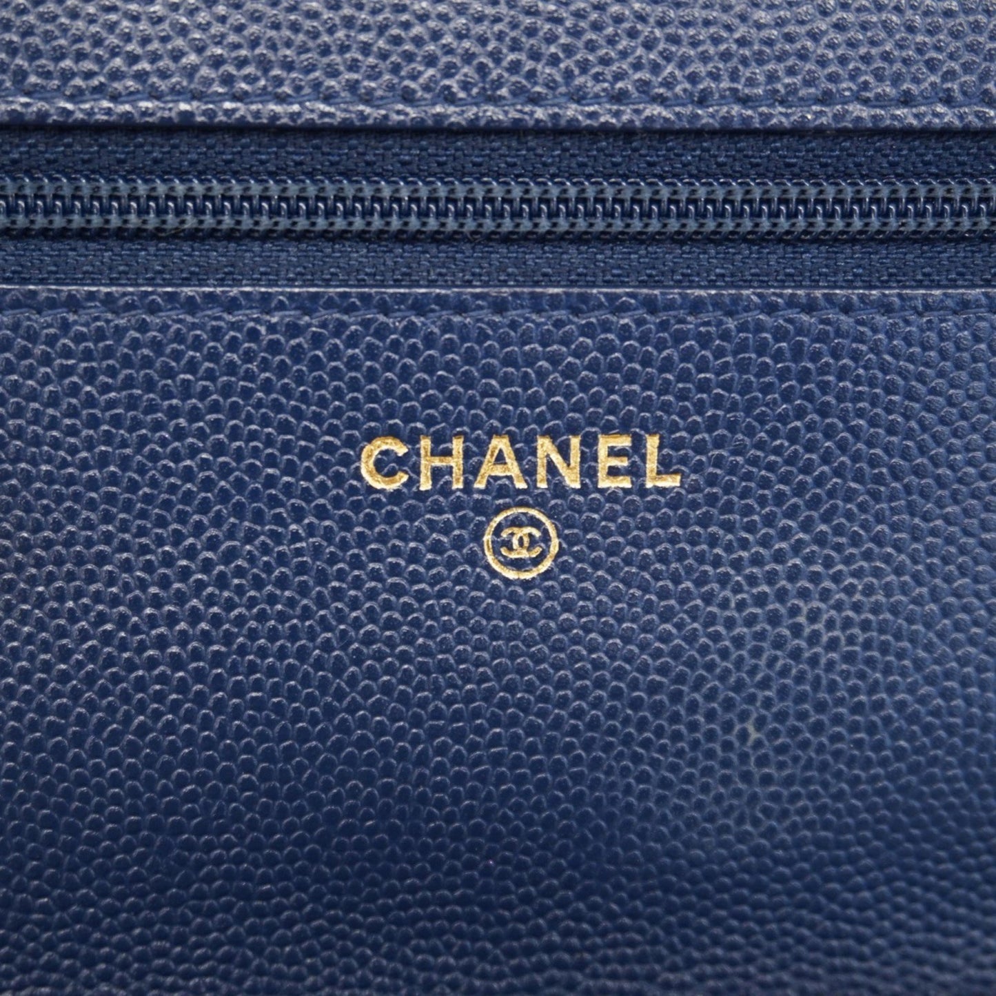 Chanel Matelasse Shoulder Wallet With Chain Bag In Caviar Leather