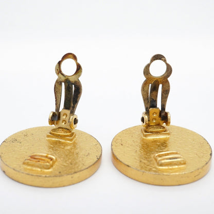 Chanel Coco Mark Circle Earrings