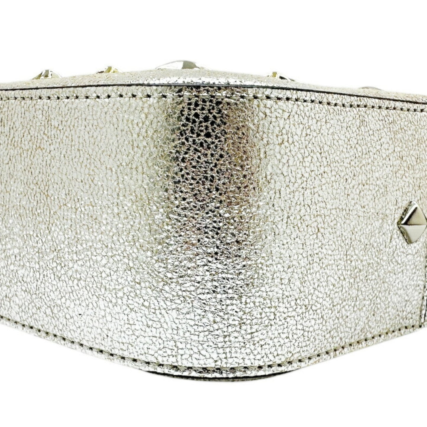 Jimmy Choo Shoulder Bag Leather Silver Studs Star