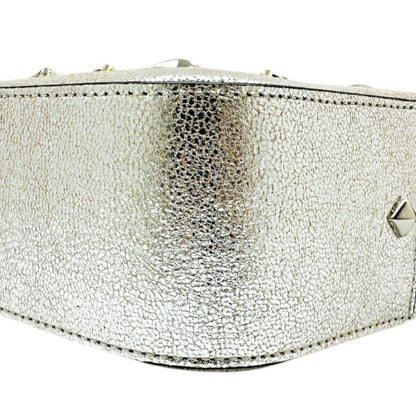 Jimmy Choo Shoulder Bag Leather Silver Studs Star