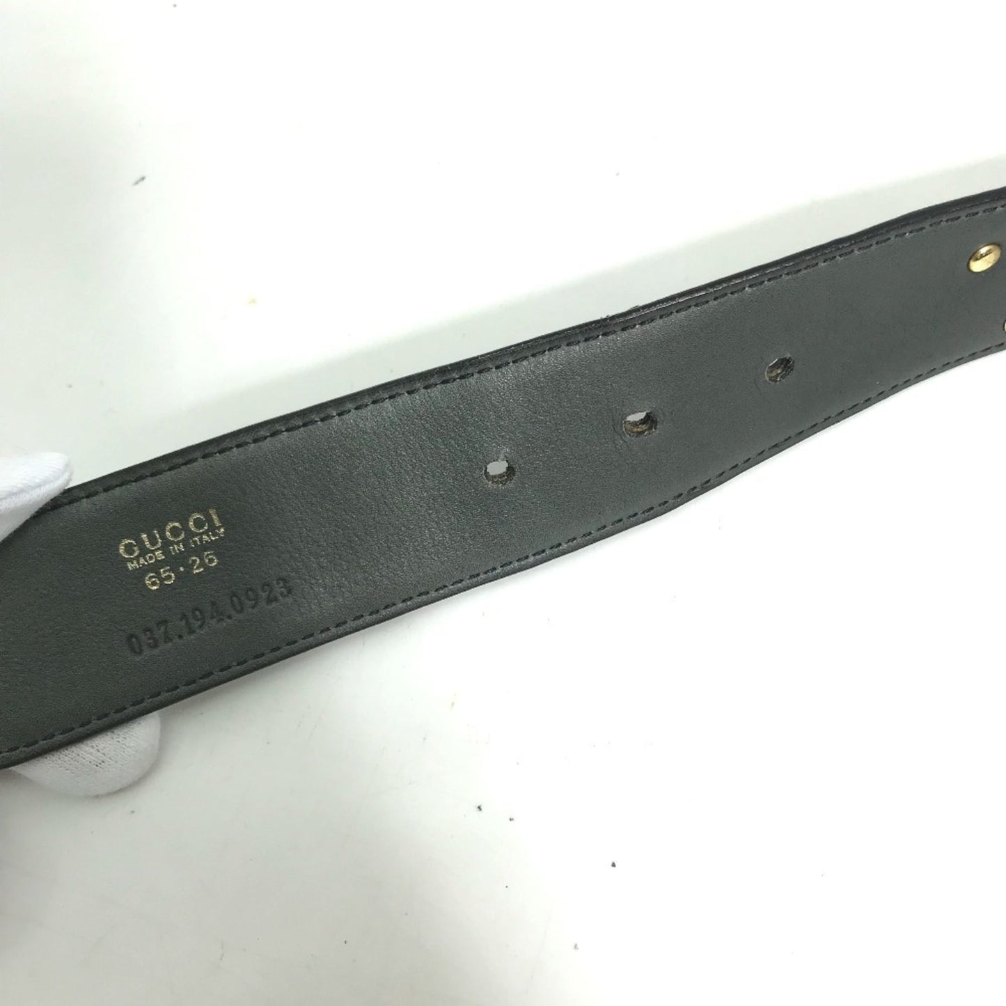 Gucci 037.194.0923 Horseshoe Pants Belt