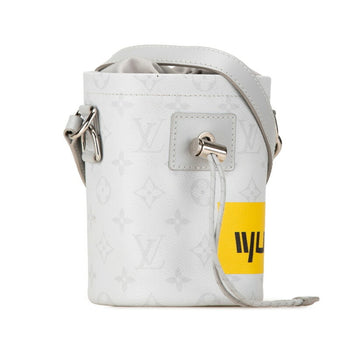 Louis Vuitton Monogram Chalk Nano Shoulder Bag M44631 White Pvc Leather