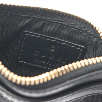 Gucci Gg Canvas Coin Case Wallet Leather