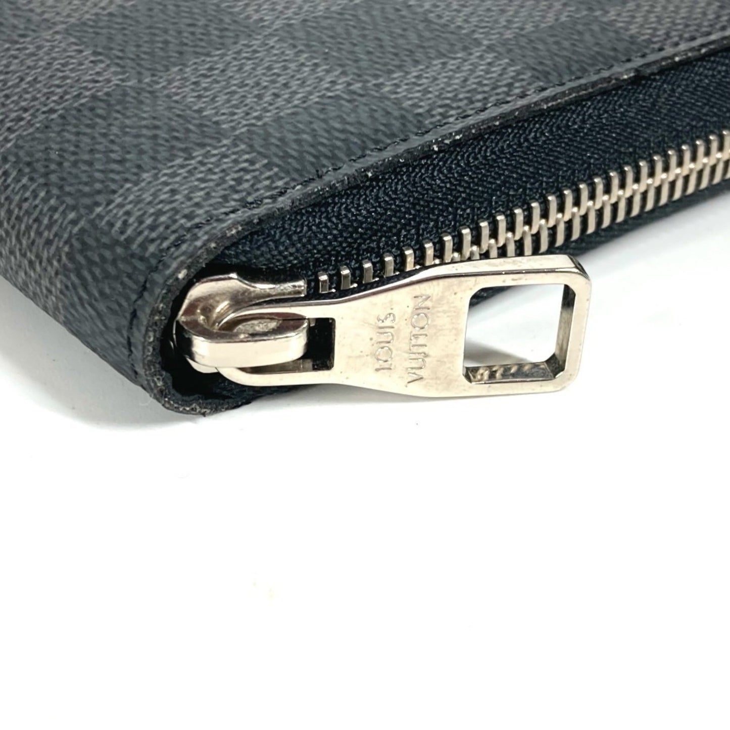 Louis Vuitton N63077 Damier Graphite Zippy Organizer Long Wallet Round Zipper Canvas