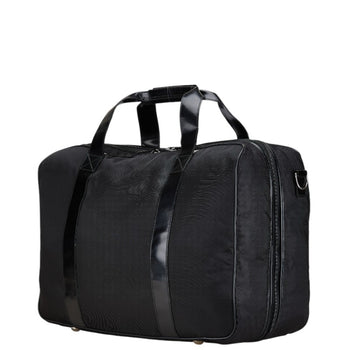 Gucci Boston Bag Shoulder 012 3754 Black Nylon Leather