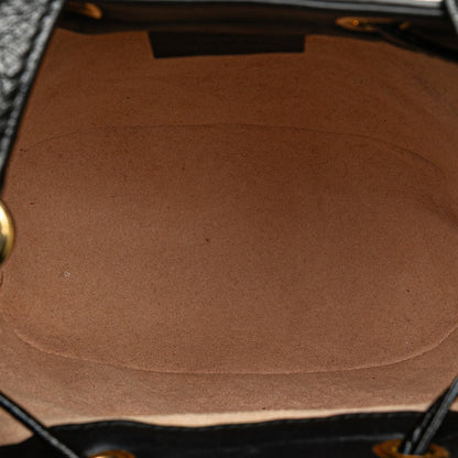 Gucci Shoulder Bag 550620 Red Black Suede Leather