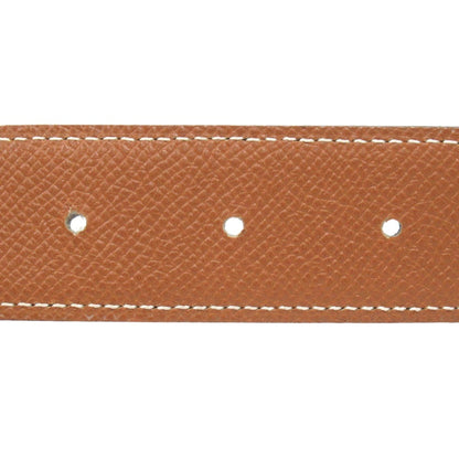 Hermes H-Buckle Reversible Belt In Box Calf And Togo Leather