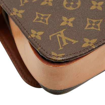 Louis Vuitton Monogram Carte Cher Mm Crossbody Shoulder Bag M51253 Brown Leather