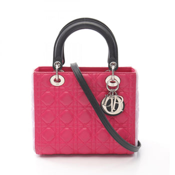 Christian Dior Dior Lady Dior Lady Cannage Handbag Leather