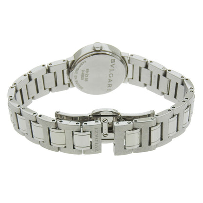 Bvlgari Watch Bb23Ss Stainless Steel Quartz Analog Display White Dial