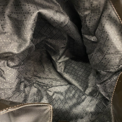 Gucci Bamboo Handbag 001 1781 1577 Nylon Dark Brown 2-Way Bag