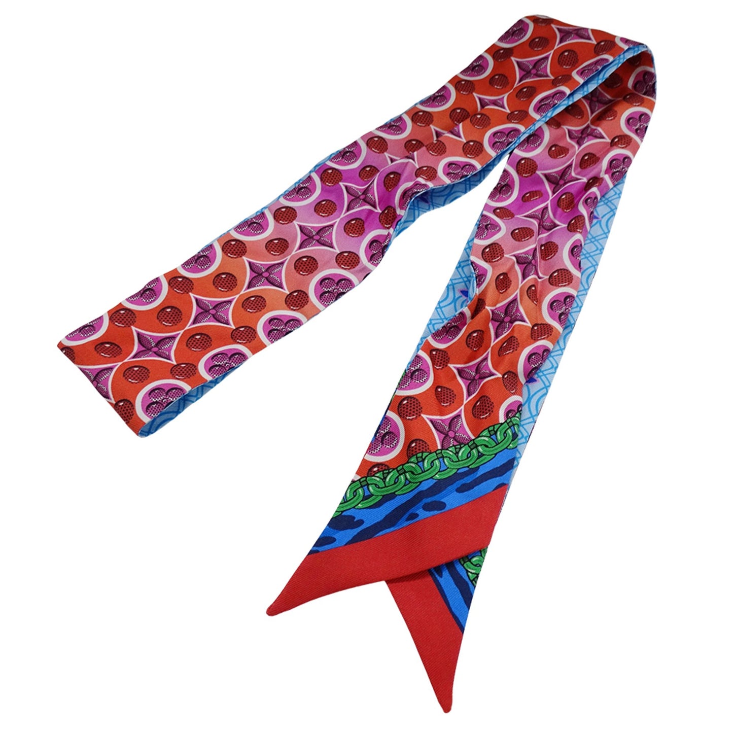 Louis Vuitton Women'S Silk Bandeau Bb Scarf In Bubble Gram Multicolor