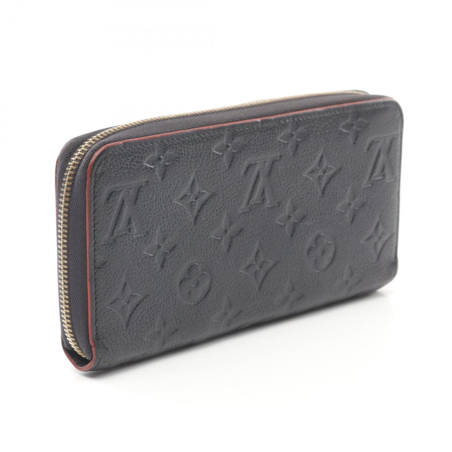 Louis Vuitton Zippy Wallet Monogram Empreinte Marine Rouge Round Long Leather