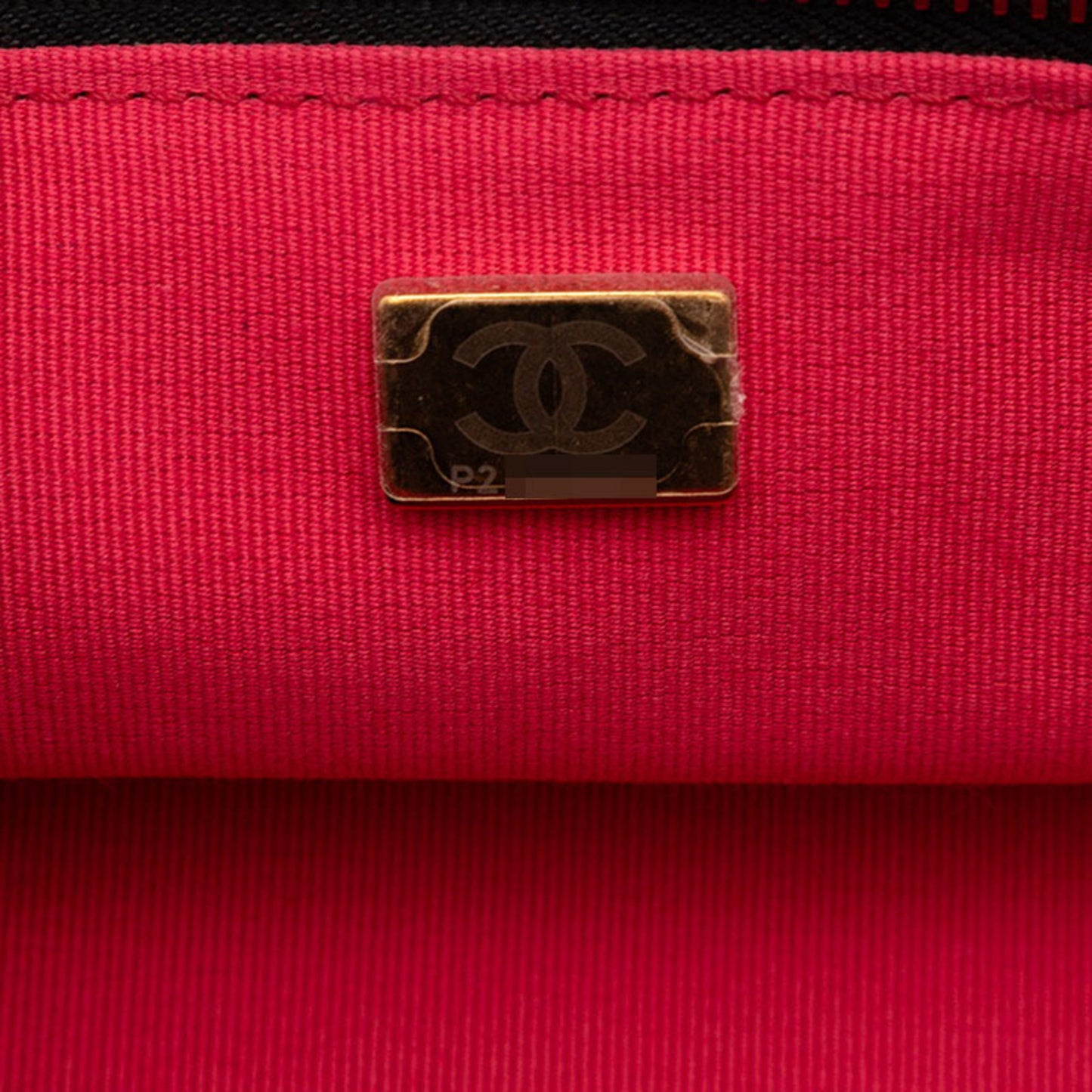 Chanel Coco Mark Matelasse Chain Shoulder Bag Vanity Black Lambskin