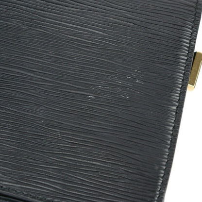 Louis Vuitton Free Run Shoulder Bag M52402 Epi Leather Black Gold Hardware Turnlock Vuitton