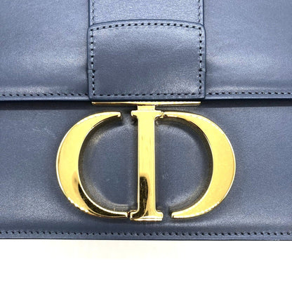 Christian Dior Dior Christian 30 Montaigne Shoulder Bag Blue Leather