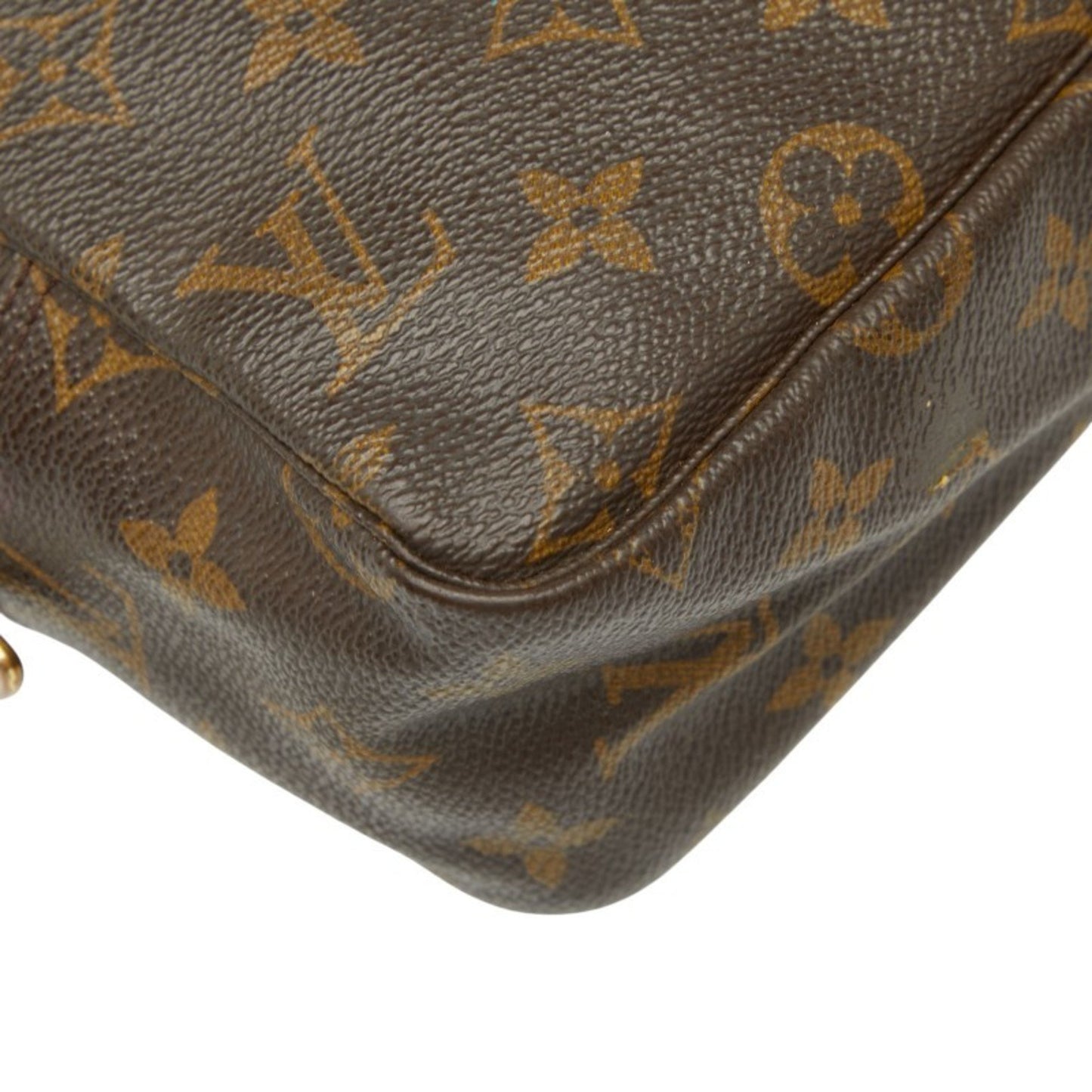 Louis Vuitton Monogram True Toilet 28 Second Bag/Clutch Bag M47522 Brown Leather