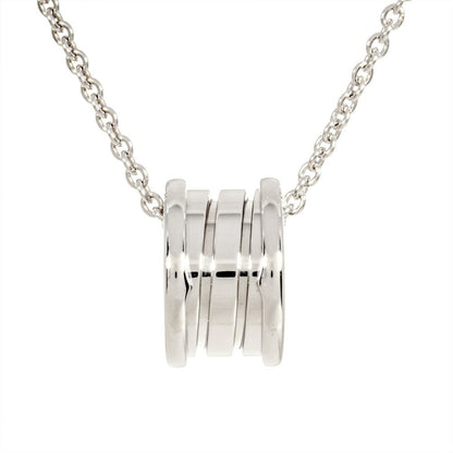 Bvlgari B.Zero1 Pendant Necklace In 18K White Gold (11.9G)