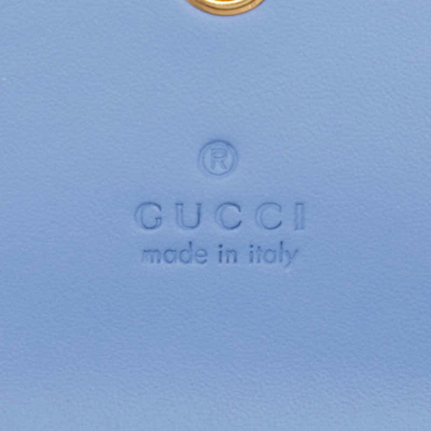 Gucci Gg Icon Business Card Case 772792 Purple Leather