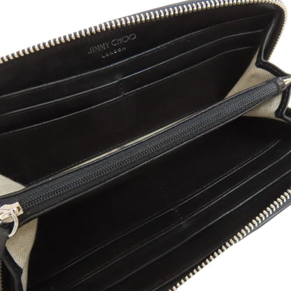 Jimmy Choo Studded Star Motif Bi-Fold Wallet Leather