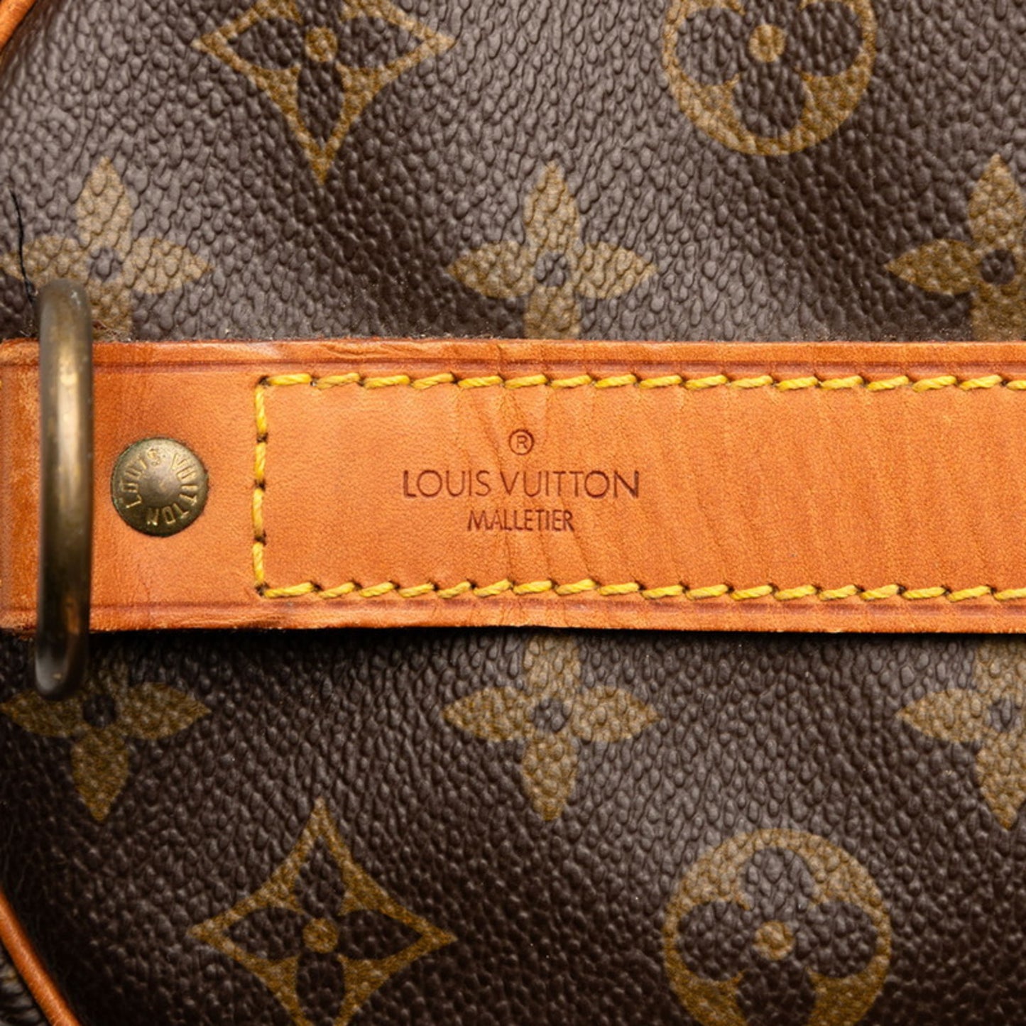 Louis Vuitton Monogram Keepall Bandouliere 60 Boston Bag/Travel Bag M41412 Brown Leather