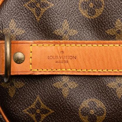 Louis Vuitton Monogram Keepall Bandouliere 60 Boston Bag/Travel Bag M41412 Brown Leather