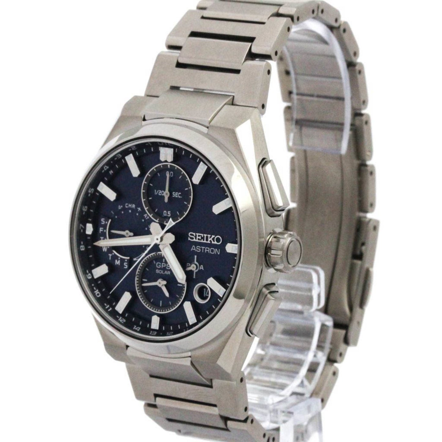 Seiko Astron Nexter Radio Wave Control Solar Steel Watch Sbxc161(5X83-0Ae0) Mint Con