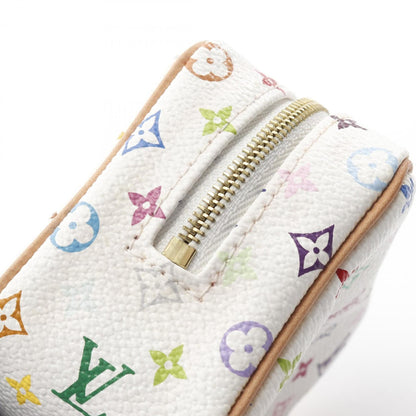 Louis Vuitton Truth Wapiti Monogram Multicolor Blanc Pouch Coated Canvas Leather