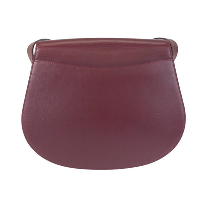 Cartier Must Line Bordeaux Gold Hardware Leather Shoulder Bag Pochette