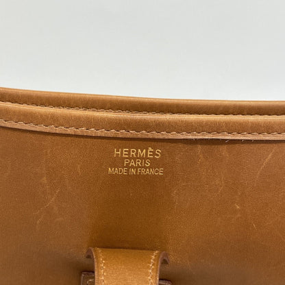 Hermes Herms Evelyn 1 Shoulder Bag In Box Calf Noisette
