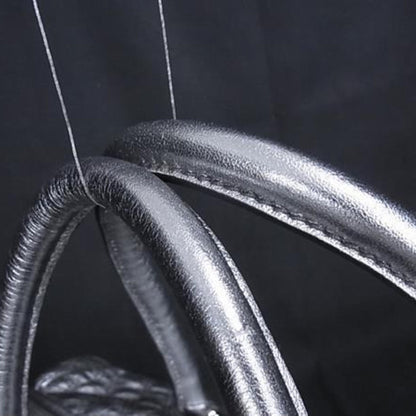 Dolce & Gabbana Dolce Gabbana Handbag Db0417 Silver Leather Quilted