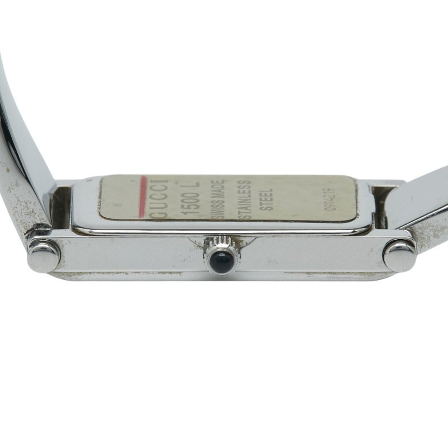 Gucci Bangle Watch 1500L Quartz Pink Dial Stainless Steel