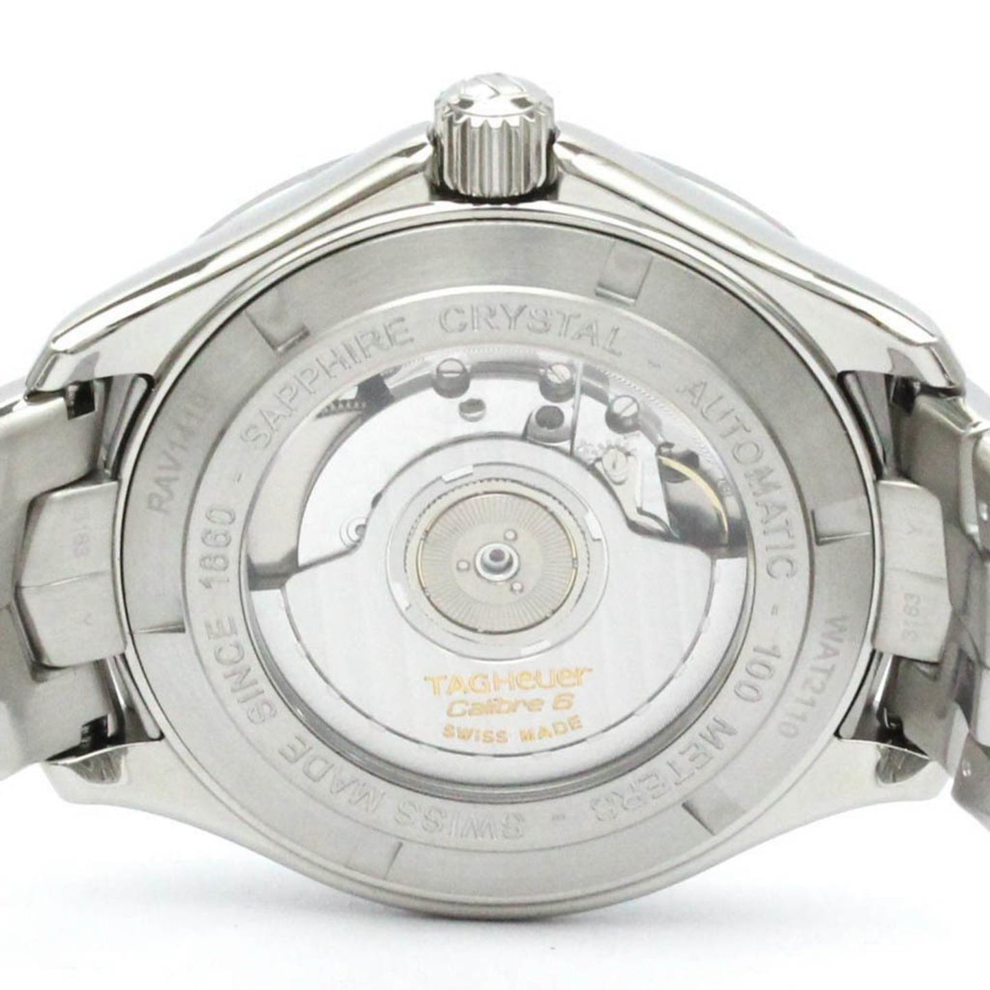 Polished Tag Heuer Link Calibre 6 Steel Automatic